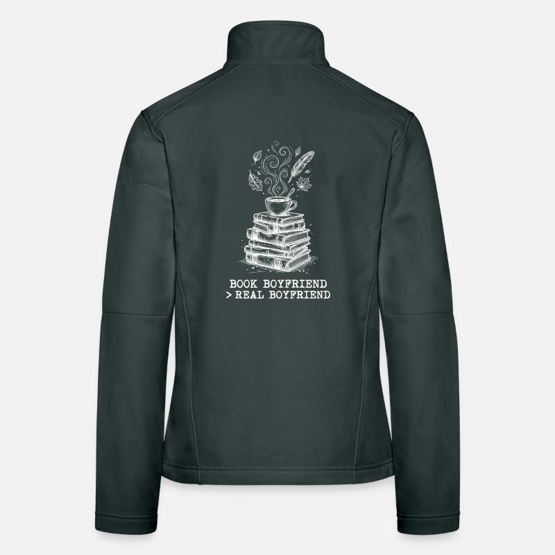 "Buchfreund > Echter Freund" ! Frauen Softshelljacke