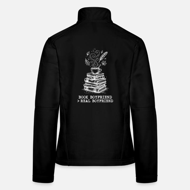 "Buchfreund > Echter Freund" ! Frauen Softshelljacke