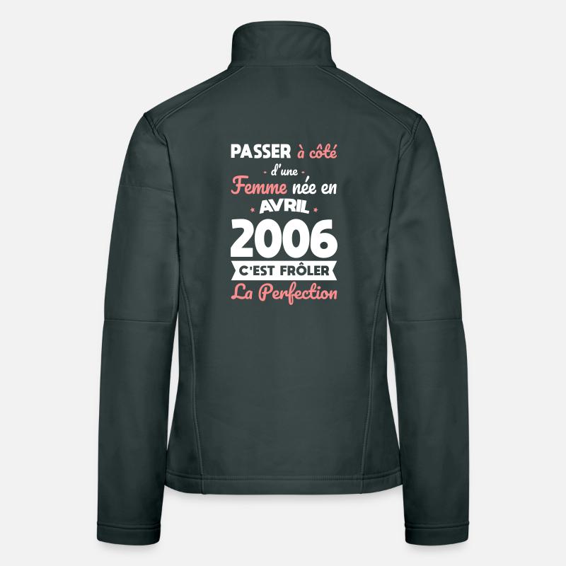20th Birthday - Born in April 2006 Women's Softshell Jacket