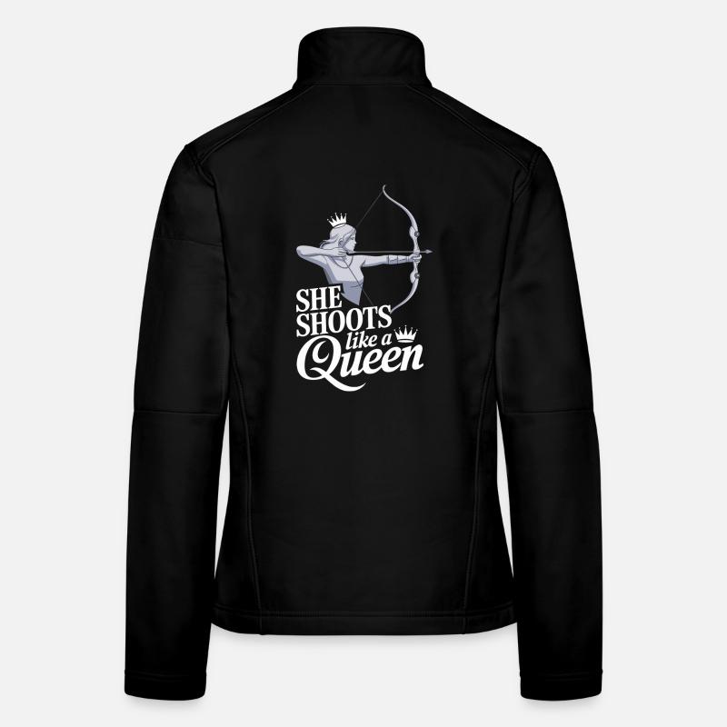 Queen Archer: She Shoots Like a Queen Frauen Softshelljacke