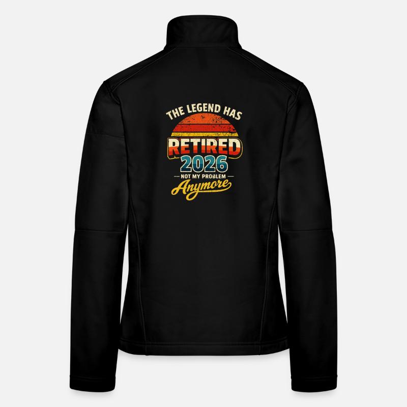 The Legend geht 2026 in den Ruhestand – Humor Frauen Softshelljacke