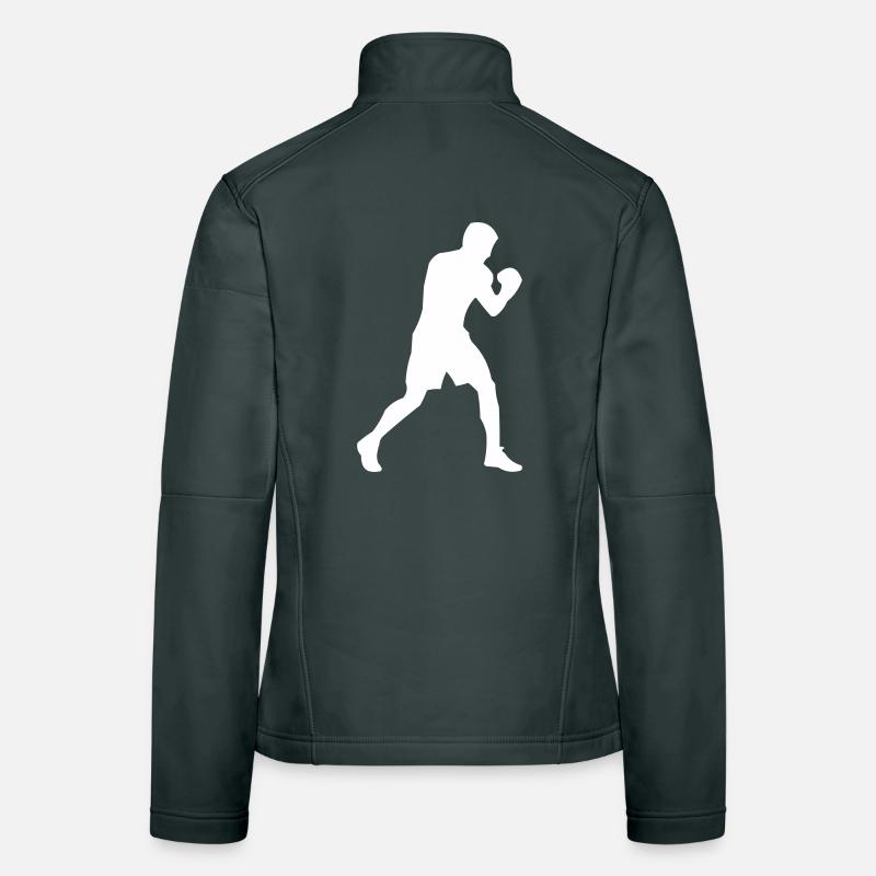 Boxer silhouette in motion Women's Softshell Jacket