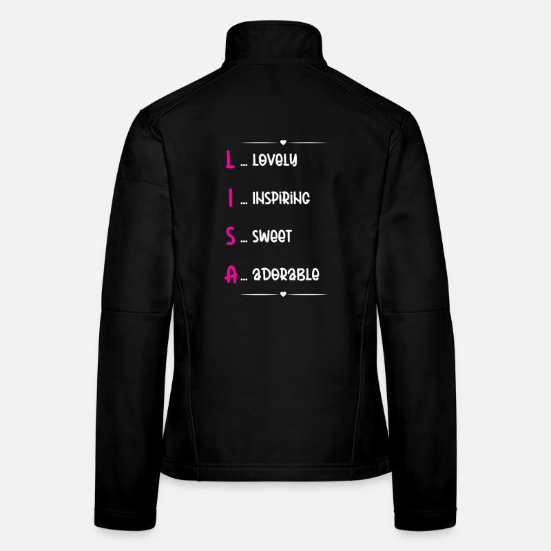 Lisa Name Akrostichon Frauen Softshelljacke