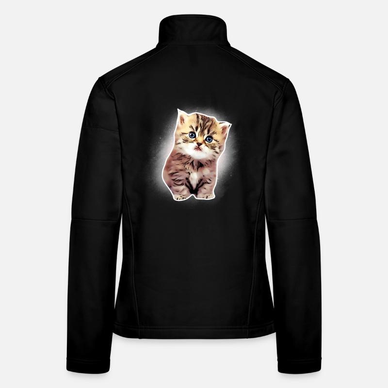 Bébé chat Veste en tissu softshell Femme