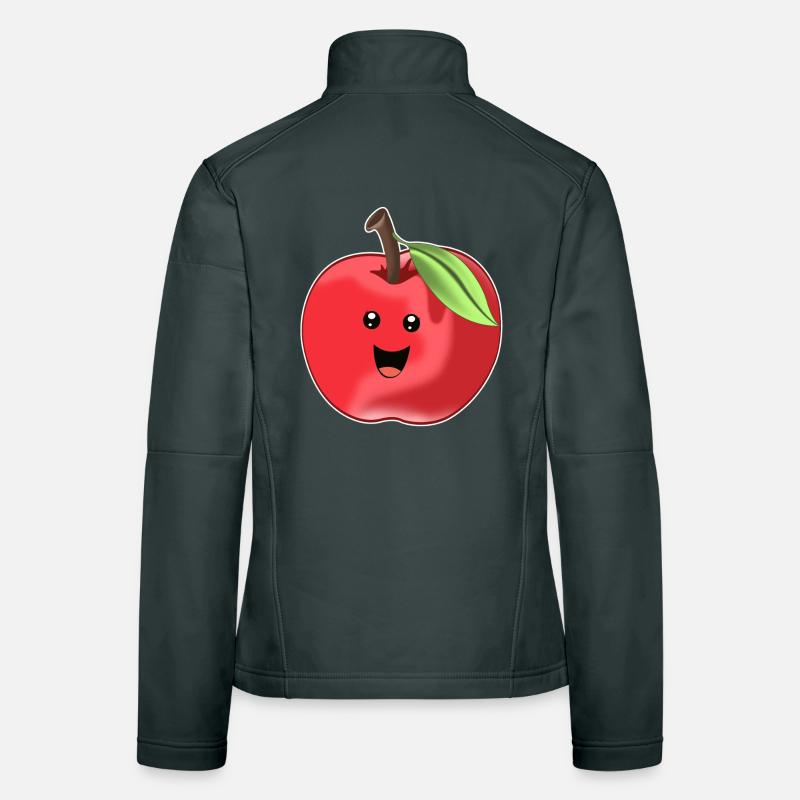 Délicieuse pomme sucrée - design Veste en tissu softshell Femme