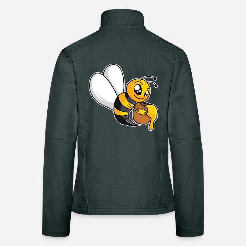 Fleißige Honigbiene Frauen Softshelljacke