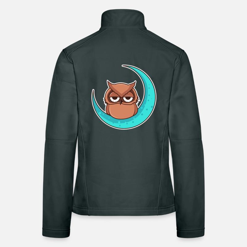 Owl owl moon - design Women's Softshell Jacket