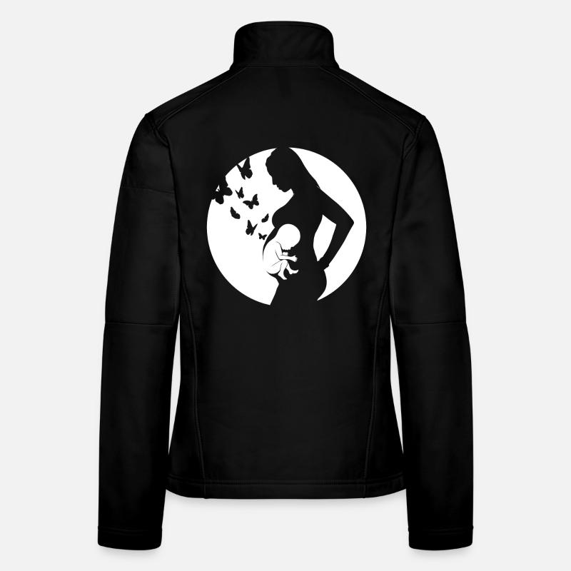 Mère - Bébé - Grossesse Veste en tissu softshell Femme