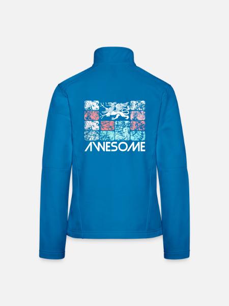 Awesome Rostock - Frauen Softshelljacke - Schwarz - Hinten