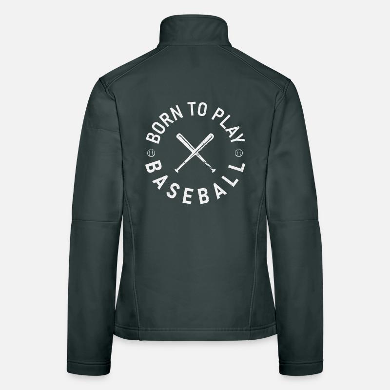 Born to the Baseball Logo Women's Softshell Jacket
