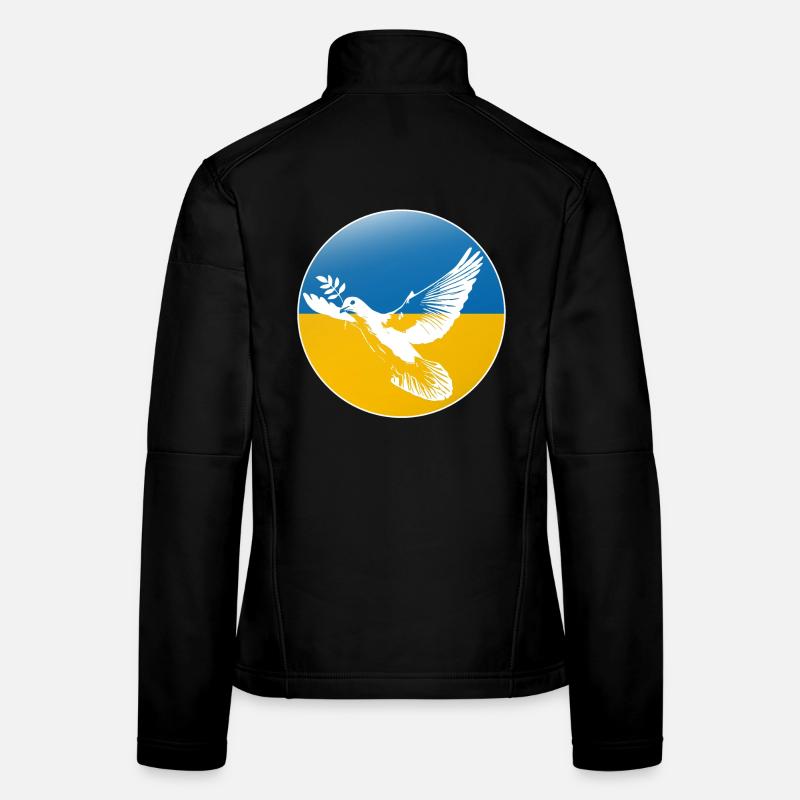 Ukraine Friedenstaube Frauen Softshelljacke