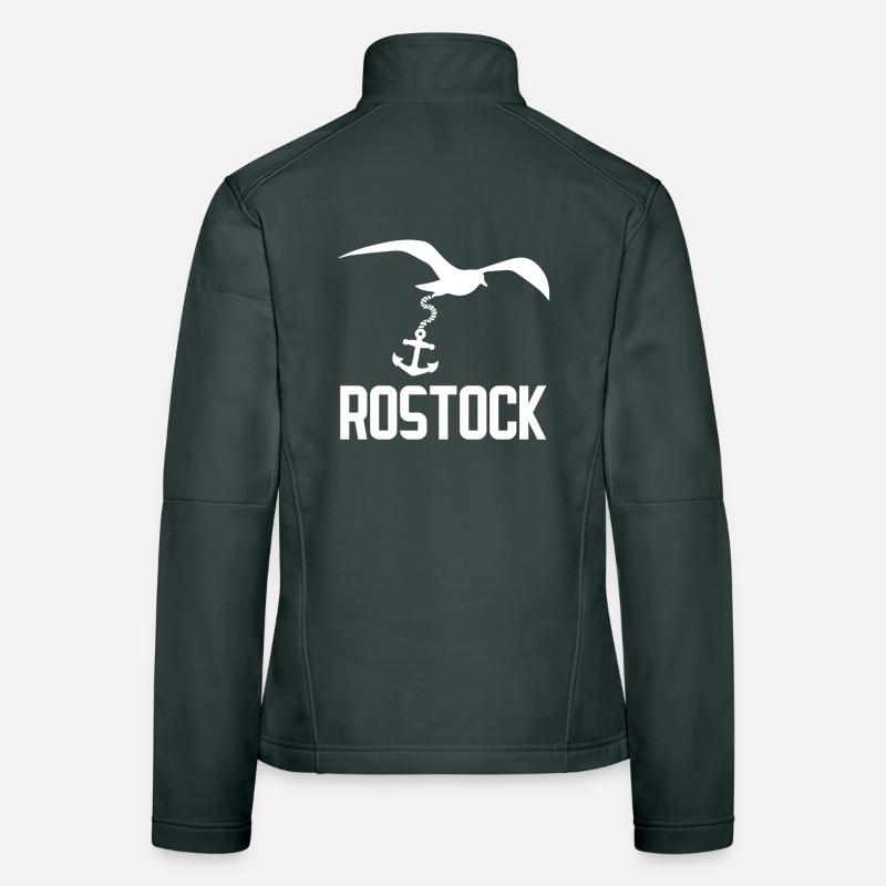 Rostock Rostocker Möwe Anker Frauen Softshelljacke
