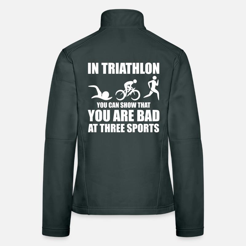 Witziger Triathleten Spruch Frauen Softshelljacke