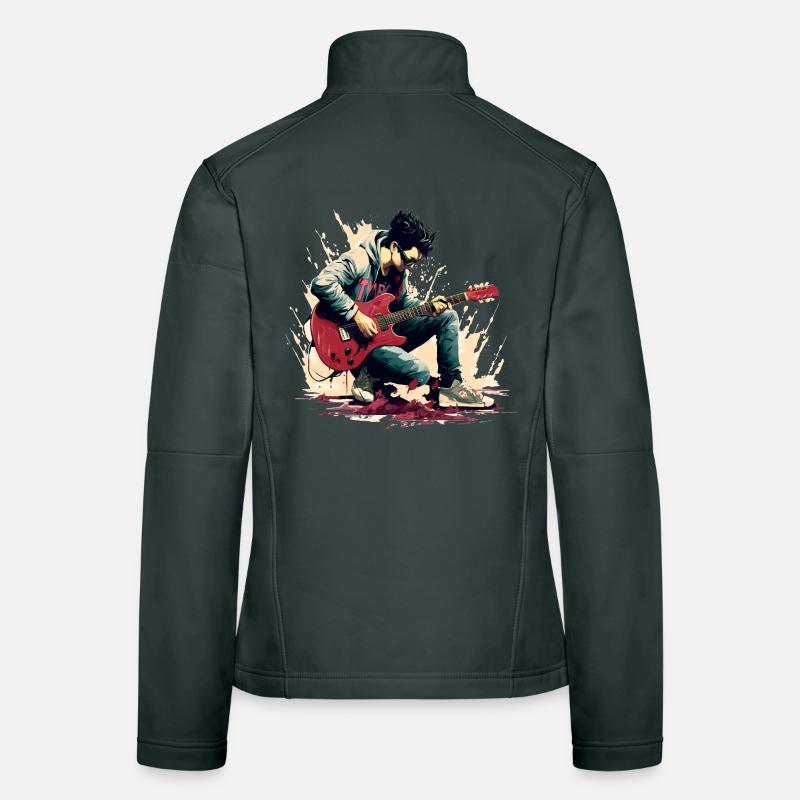 Guitariste Veste en tissu softshell Femme