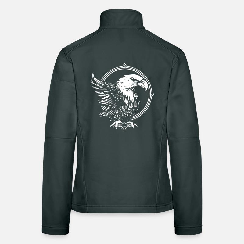 Eagle in a circle Women's Softshell Jacket