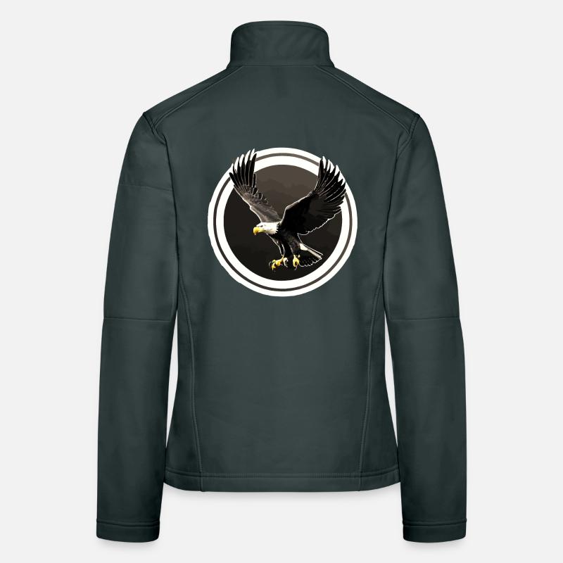 Eagle logo in circles Women's Softshell Jacket