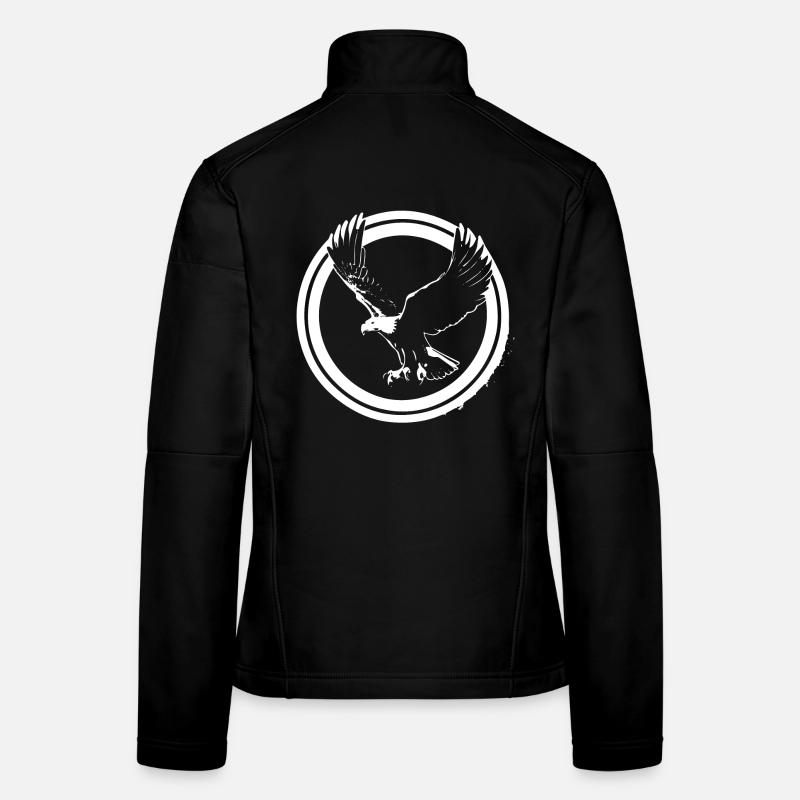 Adler Logo in Kreisen Frauen Softshelljacke