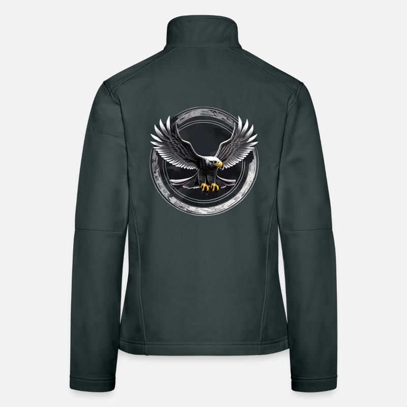 Eagle logo in circle Women's Softshell Jacket