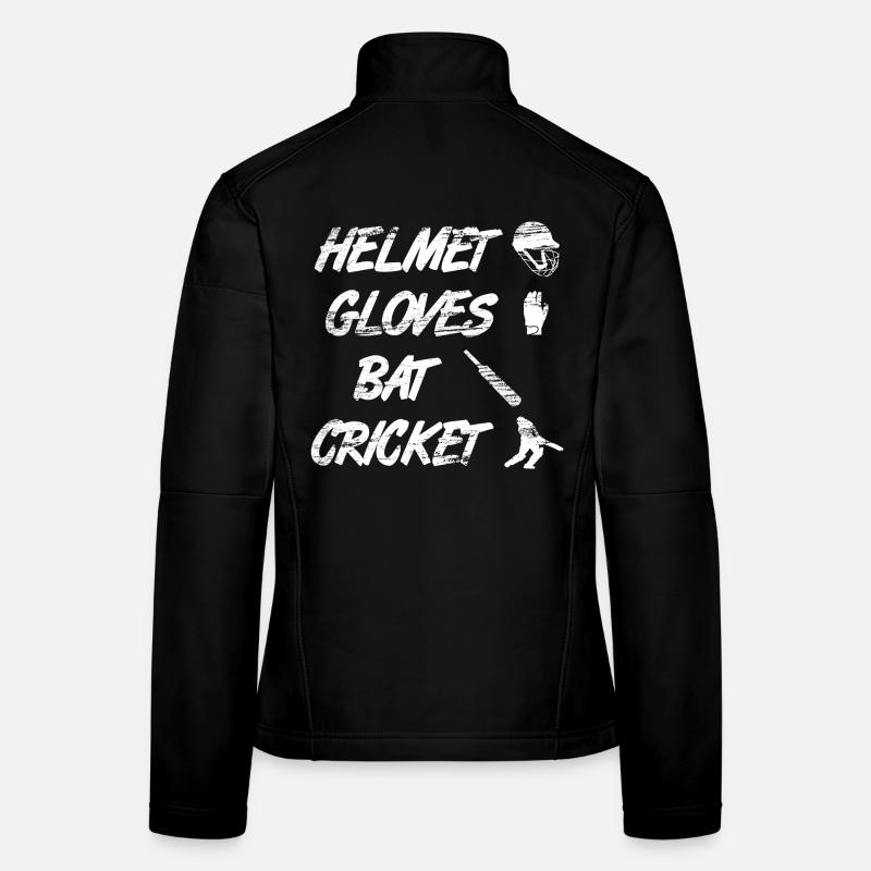 Gants de casque Bat Cricket Veste en tissu softshell Femme