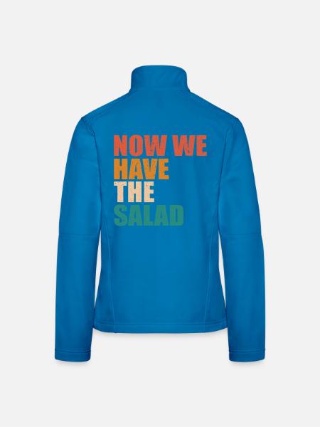 DENGLISCH- Now we have the Salad Herren Geschenke - Frauen Softshelljacke - Schwarz - Hinten