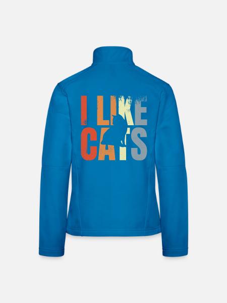 Amoureux des chats - Veste en tissu softshell Femme - noir - Dos