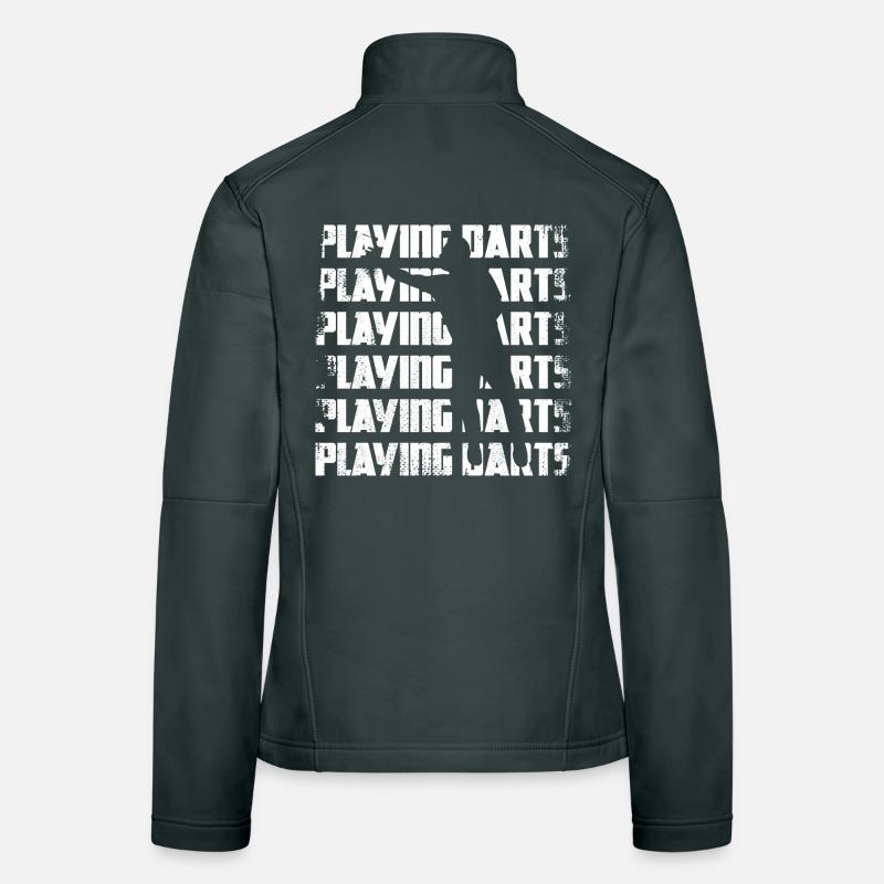 Playing darts Women's Softshell Jacket