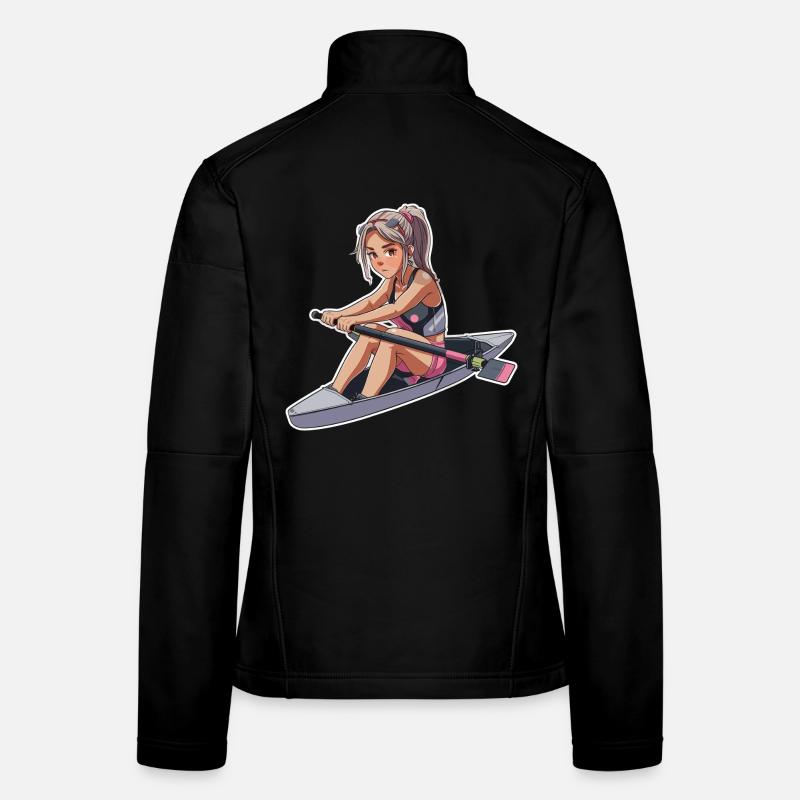 Rower Girl Graphic Women's Softshell Jacket