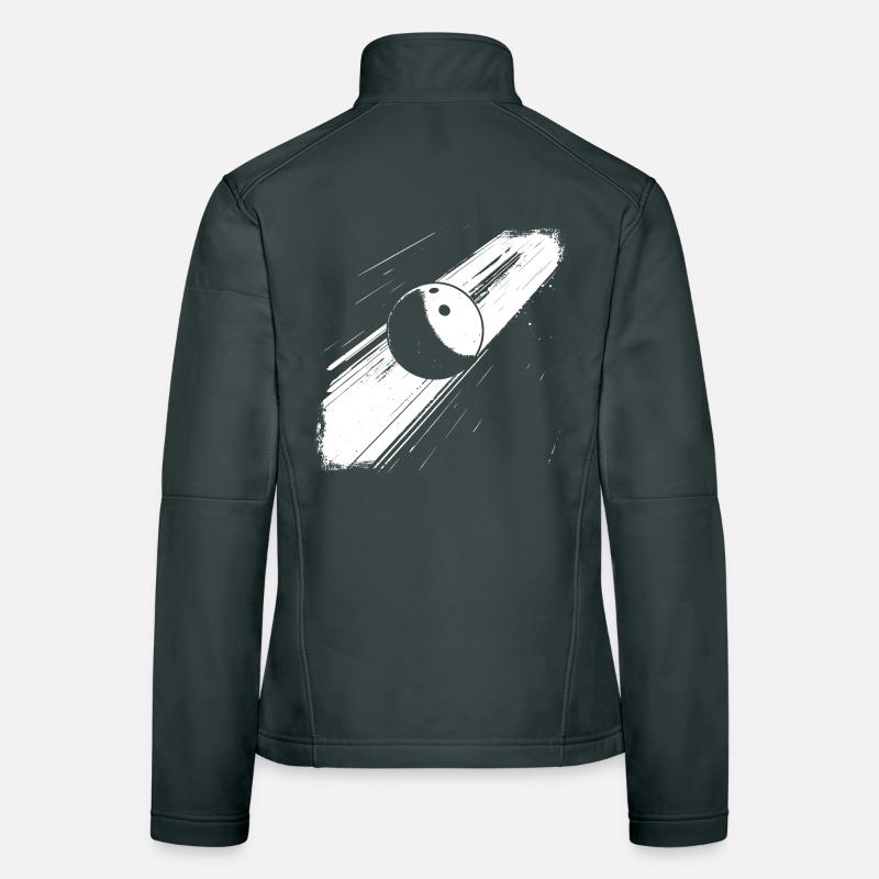 Boule de bowling Veste en tissu softshell Femme