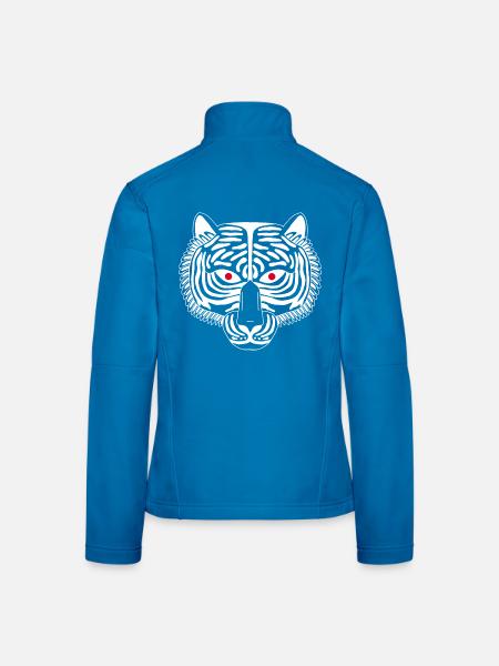 White Tiger - Women's Softshell Jacket - black - Back