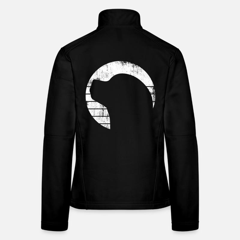 Hund Zeichnung Frauen Softshelljacke