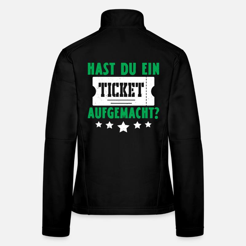 Codeur scientifique : AS-TU OUVERT UN TICKET, DRÔLE DE PERSONNE ? Veste en tissu softshell Femme