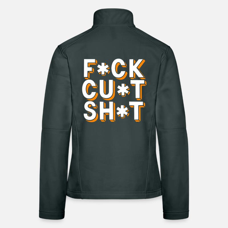 Gros mots censurés Veste en tissu softshell Femme