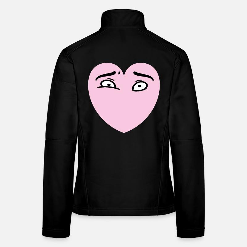 Herzaugen Frauen Softshelljacke