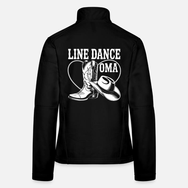 Bottes de grand-mère de danse en ligne Veste en tissu softshell Femme