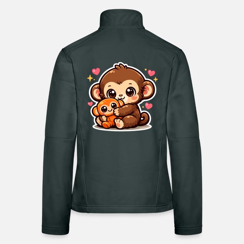 punch the monkey japan Frauen Softshelljacke