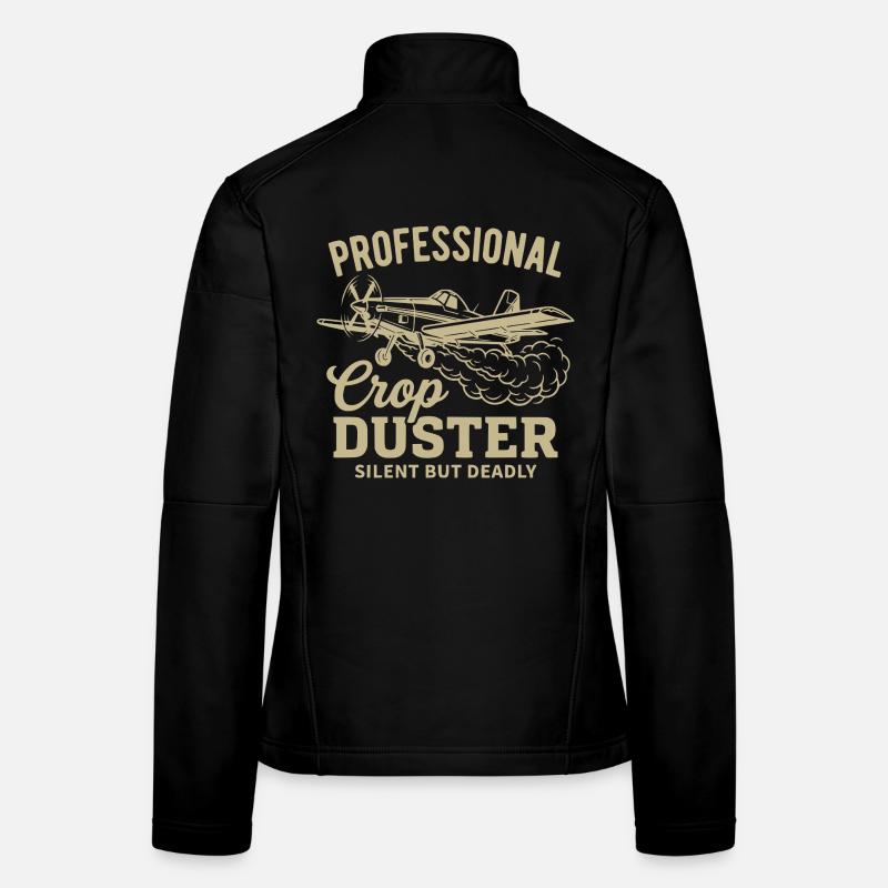 Crop Duster Flugzeughemd – Still, aber tödlich Frauen Softshelljacke