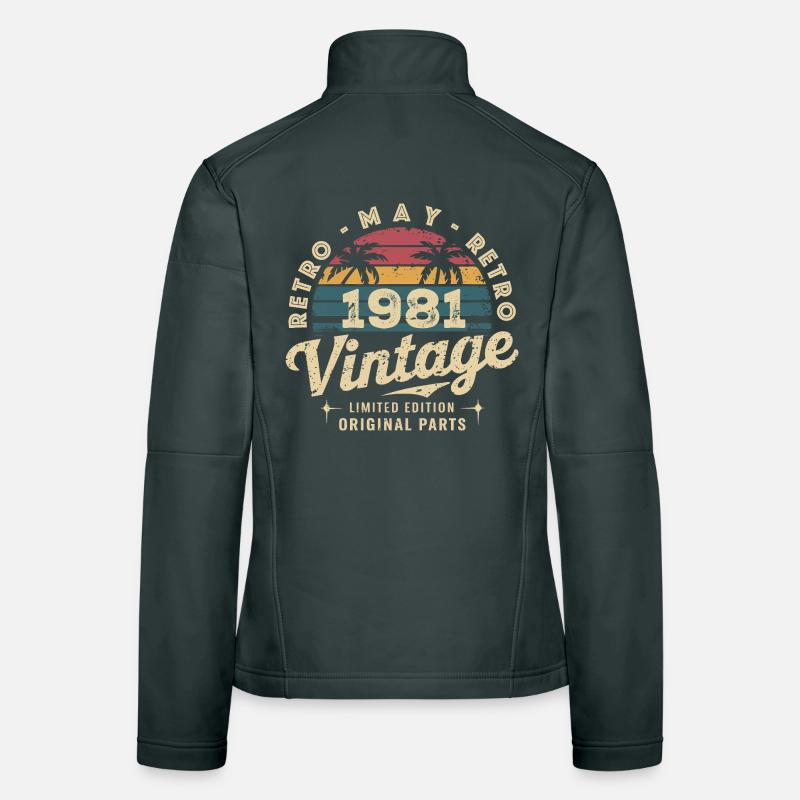 Vintage Mai 1981: Der authentische Mythos Mai 1981 Frauen Softshelljacke