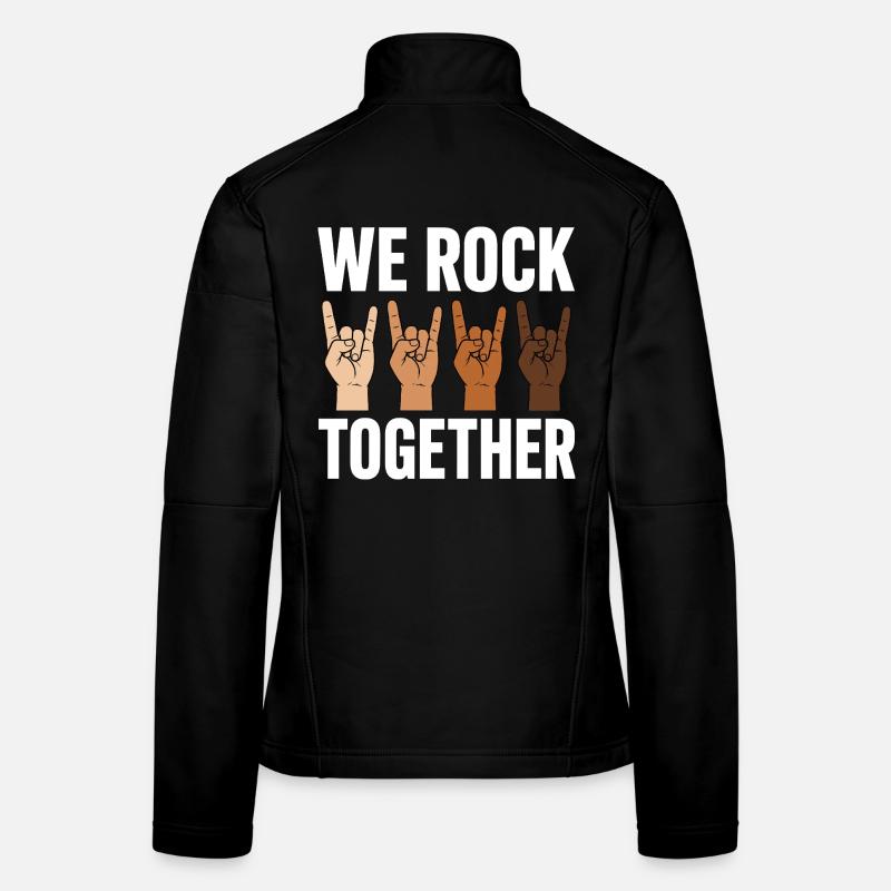 Chemise de main rock rock ensemble Diversité Veste en tissu softshell Femme