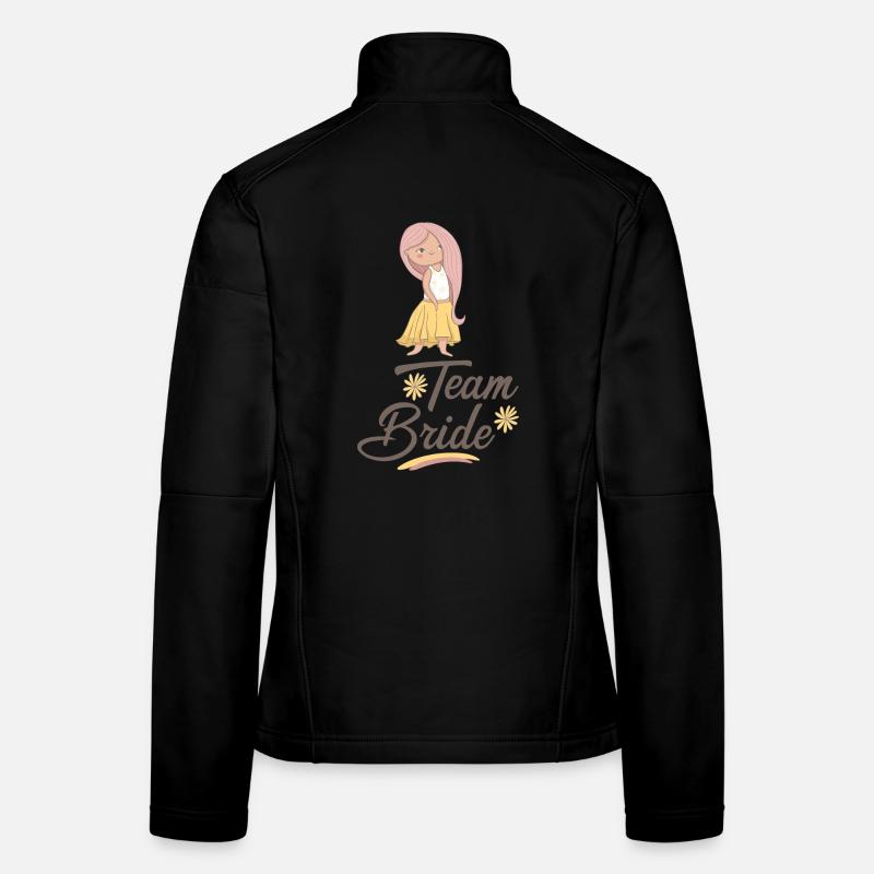 Équipe mariée Veste en tissu softshell Femme