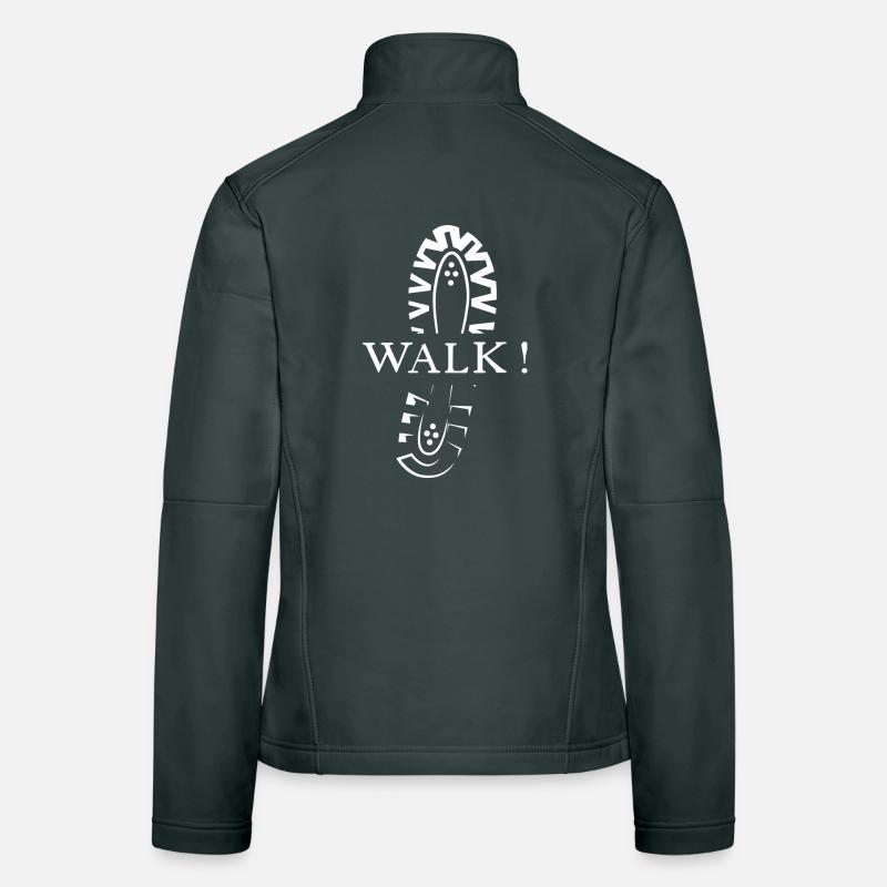 icône de chaussure de course impression de chaussure nature runner icône Veste en tissu softshell Femme