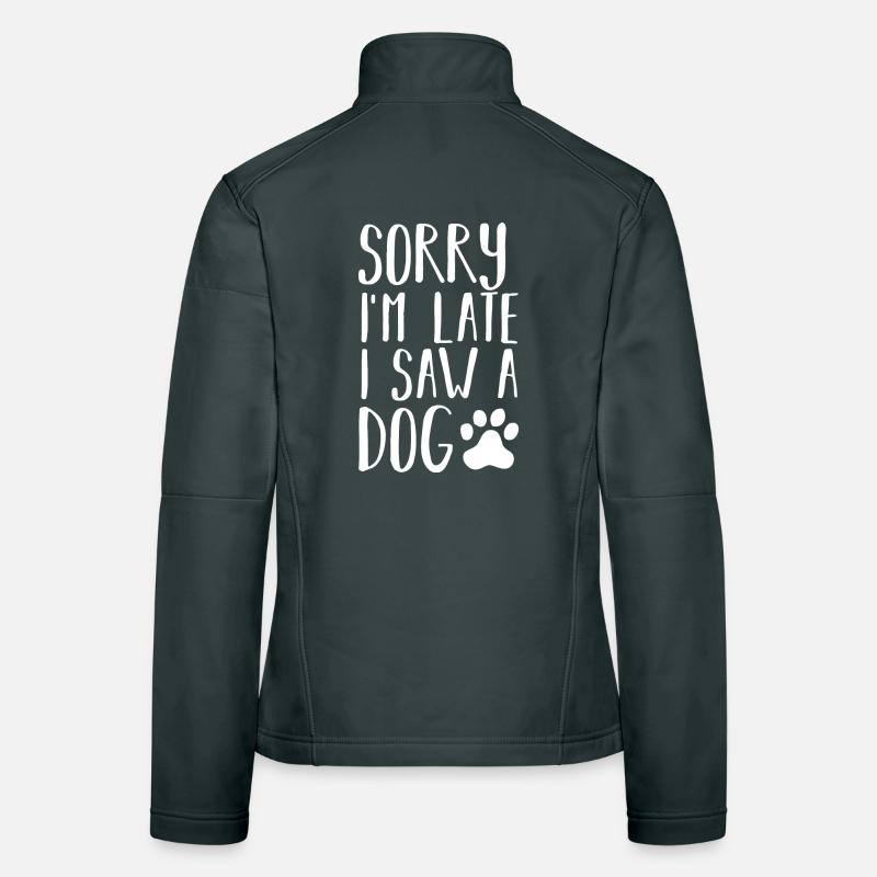 Chiens chiens Veste en tissu softshell Femme