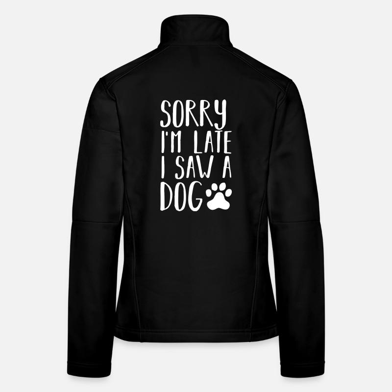 Chiens chiens Veste en tissu softshell Femme