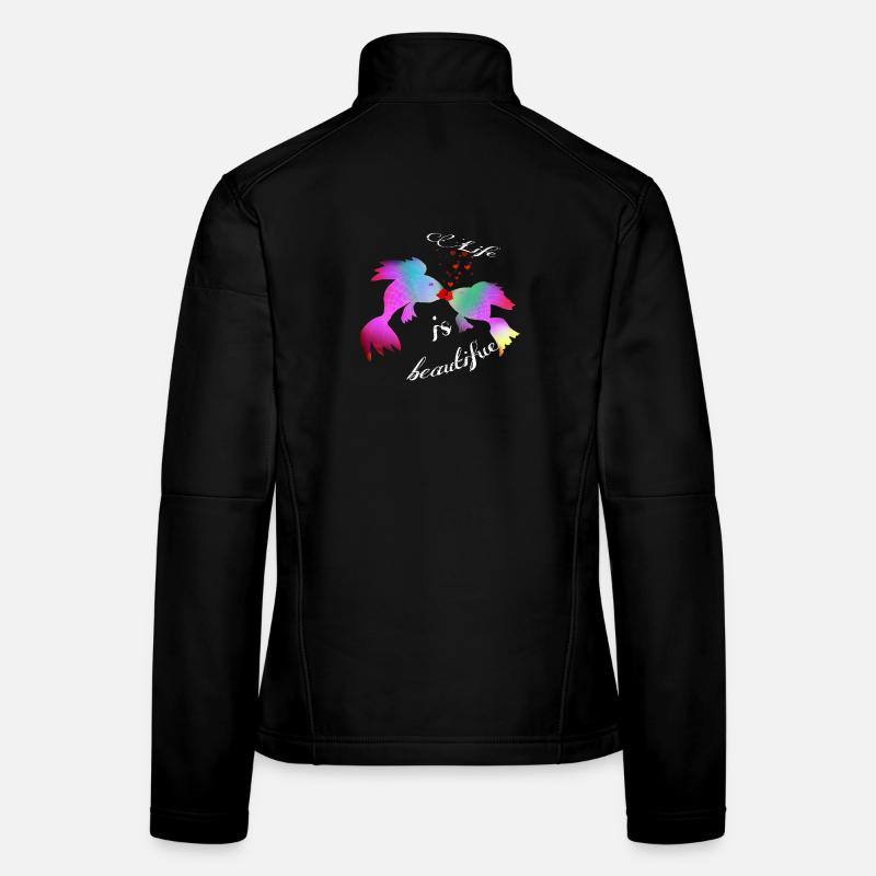Life is beautifue - Women's Softshell Jacket - black