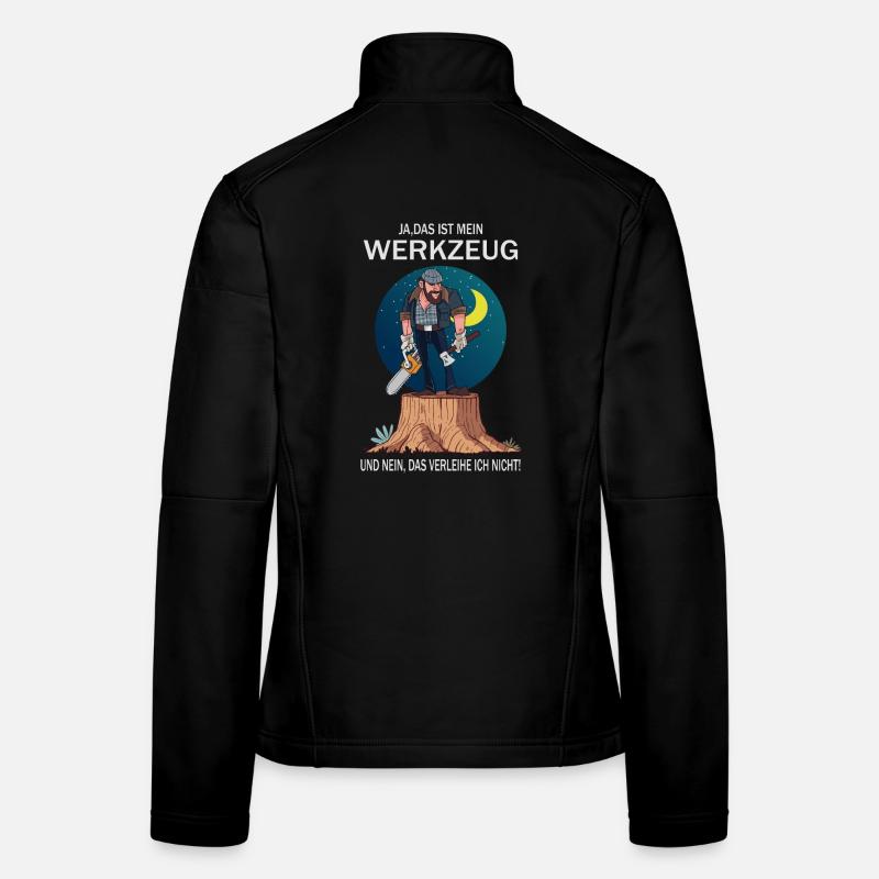 Lumberjack and his tools Women's Softshell Jacket