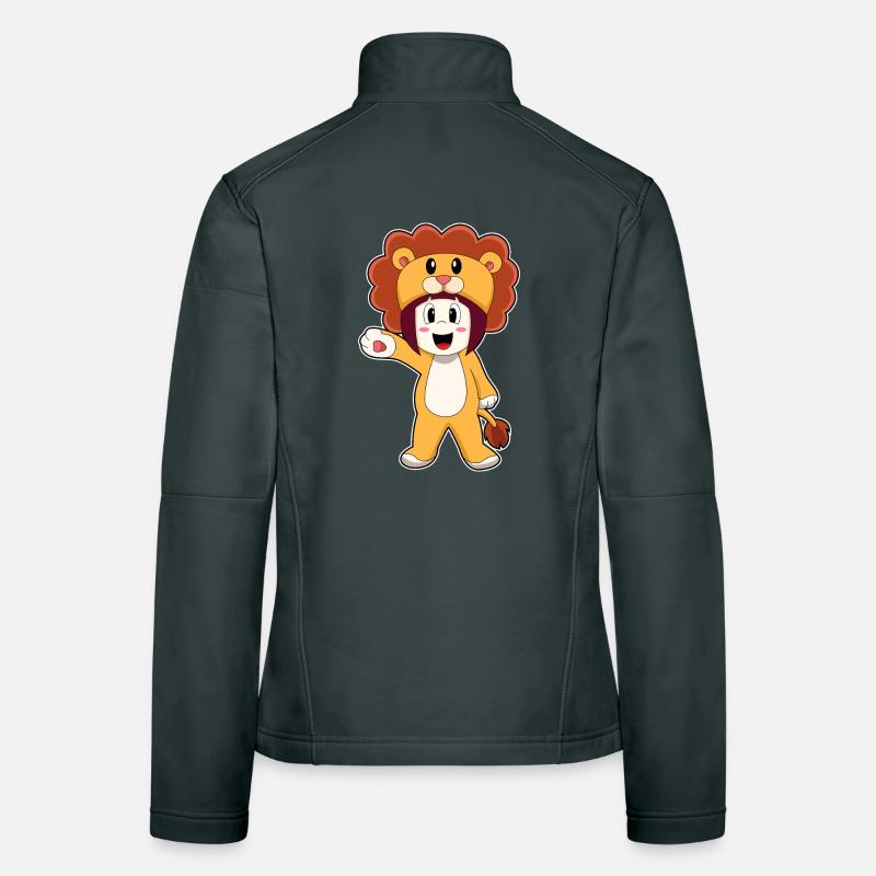 Löwe Mädchen Kostüm Frauen Softshelljacke