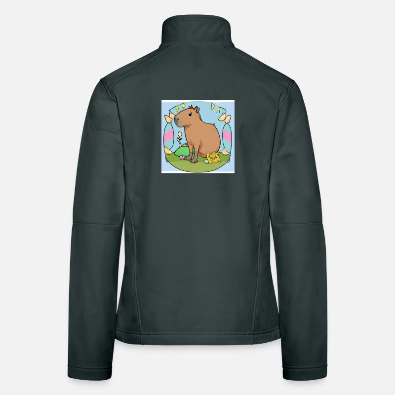 Oster-Capybara Frauen Softshelljacke
