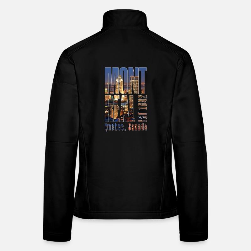Paysage urbain de Montréal Veste en tissu softshell Femme