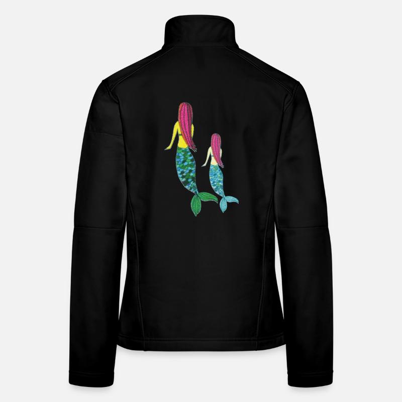 meerjungrau mutter tochter Frauen Softshelljacke