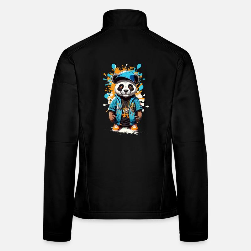 Panda Ours Veste en tissu softshell Femme