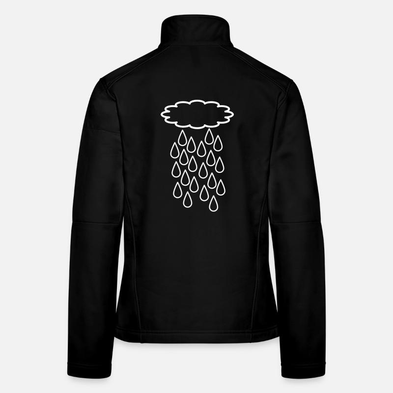 Regenschauer Design Frauen Softshelljacke